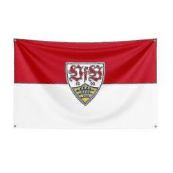 3x5 Vfb Stuttgart lippu polyesteripainettu kilpaurheilubanneri sisustukseen C 90 x 150cm