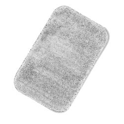 Eveltek Badeværelse tæpper Blød absorberende skridsikker fluffy tyk bademåtte til badekar Lys grå 50CM*80CM