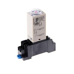 Dc 24v H3y-2 Power On Time Relay Delay Timer 0-60 sekunder Dpdt & Base Socket Hfmqv One Size