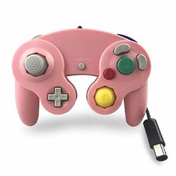 Pink Gamecube Controller, kablet controller til Wii Nintendo Gamecube