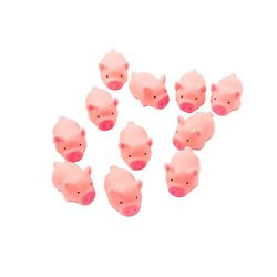 50stk Kawaii Pink Pig Leker For Kids Party Favoriserer, Mini Stress Relief Leker For Party Favors, Klasserom Premier