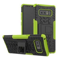 Stødsikker rustning sag for Samsung s9 plus med støttefod all inclusive dække grønne rpc2071