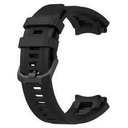Silikonihihna Amazfit T-rex 2: lle Virallinen vaihtohihna työkalulla Huamille Musta