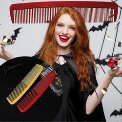 Punainen (A) Yksi koko $ Uusi Halloween jättiläinen kampa iso kampa jättiläinen leveä kampa jättiläinen kampa vitsi, jättiläinen hiuskampa hauska p...