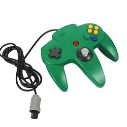 Qian Velegnet til USB-kablet N64-controller Gamepad Joystick Gamepad Classic 64 Spillekonsol grøn