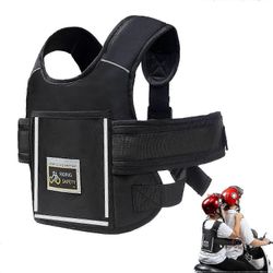 Lasten moottoripyörän turvavyö, säädettävä lasten vyö, heijastimilla, sopii 2-12-vuotiaille lapsille