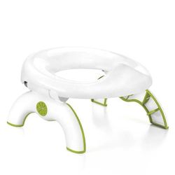 2-in-1 kannettava kokoontaitettava matkaistuin pottaharjoitteluun taaperoille kertakäyttöisillä pusseilla, kevyt ja kompakti muotoilu