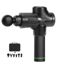 Coosilo Massage Gun Dyb Muskel Slappe af Massage Elektrisk Massager Fitness Udstyr sort