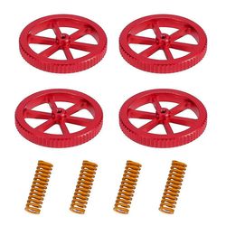 4stk aluminium hånd vri nivellering mutter med 4 stk Hot Bed Die Springs For Ender 3 3 Pro Ender 5 5 Plu