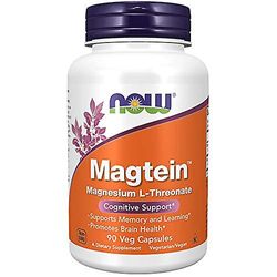 NOW Foods NOW-lisäravinteet, Magtein™ Magnesium L-treonaatti 90 Veg kapselit