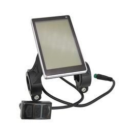 Sähköpyörän LCD-näyttömittari 5-nastainen 24V 36V 48V 60V E-skootteri M5 LCD-paneelinäyttö E-pyörä polkupyörä Musta