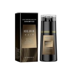 Eelhoe hiusshampoo kasviuutteen ylläpito monivärinen tee-se-itse-värin kehitystrendi kampaamo mieto helposti värjättävä shampoo Vaaleanruskea 200 ml