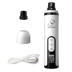 SMEHNSER M5 sähköinen lemmikkieläinten kynsihiomakone LED-valo kissa koiran kynsileikkurit USB ladattavat tassut kynsien leikkaus