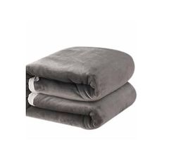 Handuo Tyk Flannel Fleece Kast Tæppe Vinter, Varm, Åndbar grå