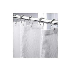 180 * 210cm erittäin pitkä vohvelisuihkuverho, raskaat kangassuihkuverhot vohvelikudoksella hotelli laadukkaat kylpyhuoneen suihkuverhot