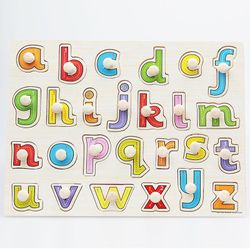 Fantasia Træ Børn Puzzle Grasp Board Tidlig uddannelse Oplysningstiden Alfanumerisk Frugt Kognitiv Legetøj Letter 01 a