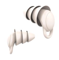 Handuo Genanvendelige Safe Silicone Anti-støj Ørepropper til Sleeping Racing Shooting Traveling kødfarvet