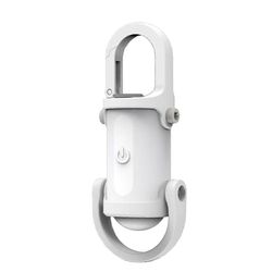 Mini taskulamppu, 2025 päivitetty versio avaimenperän valo, 3 in 1 taskulamppu ja virtapankki ja avaimenperä, avaimenperä taskulamppu mini Valkoinen