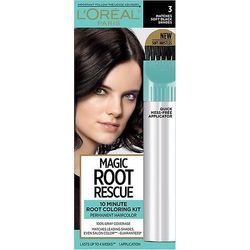Loreal Paris L'oreal Paris Magic Root Rescue 10 minuutin hiusten värjäyssarja, 3 pehmeää mustaa, 1 sarja