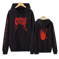 Xxxtentacion Unisex Loose hettegenser menn og kvinner Commemorative skjorter svart hvit Super høy kvalitet M