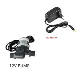 12v 24v DC borstlös vattenpump 1/2 > gängad solvärmare dusch golvvärme boosterpump dränkbara vattenpumpar 12V pump with power