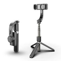 Coosilo Trådløs Gimbal stabilisator L08 selfie stick stativ Ai-smart stabil sort