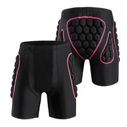 Naisten lantion peppusuoja Pehmustetut shortsit Panssari Lonkkaa suojaavat Shortsit Tyyny lumilautailuun S Vaaleanpunainen M