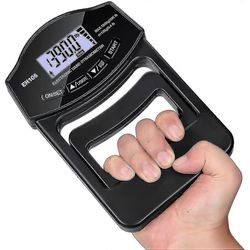 Pitolujuustestaaja, 396 paunaa / 180 kg digitaalinen käsidynamometri pitolujuusmittari Usb Lcd-näytön kädensija dynamometri musta