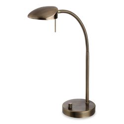 Firstlight Lighting Milano LED 1 Lys bordlampe Antik messing