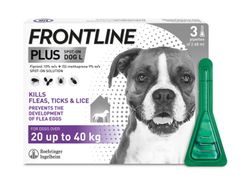 Frontline Plus Large Dog 3 pipettiä suojaa koiraasi kirppuilta