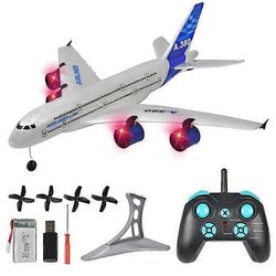 Kauko-ohjattava A380-lentokone Boeing 747 Airbus kiinteäsiipinen vaahtomuovimalli Kolmikanavainen purjelentokone
