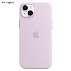 IPhone 14 Plus -kotelo, joka on yhteensopiva MagSafe Liquid Silicone -puhelimen takakannen kanssa [Induction Popover] Monivärinen Light Purple