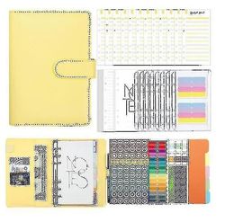 A6 Binder Budget Planner Notebook Home Cash Budget Konvolutter System Pu Læder Binder Sæt