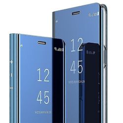 Samsung Galaxy S10e Skal (5.8"), Smart Flip Spegelfodral Med Stötsäkert Stativ Funktionsskydd För Gal