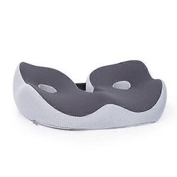 Ergonominen pakaratyyny peräpukamien istuintyyny häntäluun paineenpoisto muistivaahtotuki pehmeä selkänoja tummanharmaa