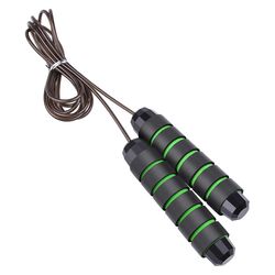 Jump Rope Hurtig hastighed Jumping Reb Kabel med kuglelejer Grøn