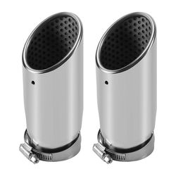 2 kpl Mercedes Benz C180 -auton pakoputken äänenvaimentimen kärjelle ruostumattomasta teräksestä valmistettu putki kromimodifioitu auton takaosa Ta...