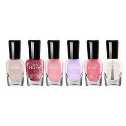 Kynsilakkasarja Nopeasti kuivuva kuorittava repäisevä kynsilakka 5ml * 6 pulloa A