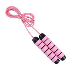 Jump Rope Hurtig hastighed Jumping Reb Kabel med kuglelejer Pink