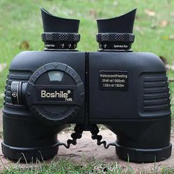 7X50 Hd Merikiikarit Etäisyysmittari Kompassi Naamiointi Militar Telescope Okulaari Vedenpitävä Typen metsästys Väri hyvin Musta