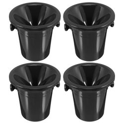 Muovinen viininmaistelu Spittoon Set vuotamaton kannettava viinin kaatopaikkaämpäri viinille, viskille ja cocktaileille sisältää 4 kpl mustia spito...