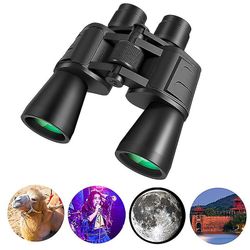 Coosilo Kraftfuld voksen kikkert 10x50 Compact Hd Kikkert Teleskop til Camping Bird Watching Koncerter Vandreture