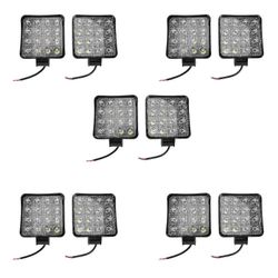 10 kpl 48w 6000k led-pistepalkki neliön työvalot lamppu traktori suv-kuorma-auto 4wd 12v 24v