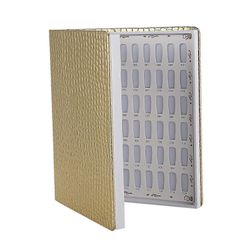 120 vinkkiä Kynsien väri Art Display Book Kynsilakka värikartta Värikartta Söpö kynsitaidekaavio Na kultaa