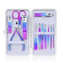 Linkrunning Manicure Sæt Nail Clippers Pedicure Kit Multi-farve 15.7*8.2 cm
