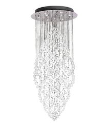 Inspired Lighting Colorado Loft Cluster Vedhæng Oval 9 Lys poleret Krom, Crystal