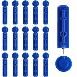 200kpl kivuttomat lansetit verenkeräysneulat turvasteriilit lansetit sairaalatarvikkeet-yvan Sininen 3.00X0.80X0.40CM