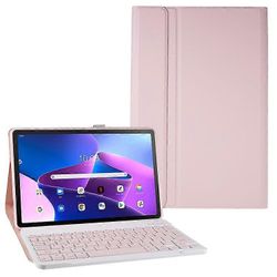 Yhteensopiva Lenovo Tab M10 Plus (Gen 3) PU -nahkaisen iskunkestävän tablettikotelon jalustan kanssa naarmuuntumaton kansi Bluetooth-näppäimistöllä...