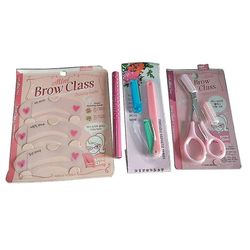 4pcs Professionel øjenbryn Shaping Tools Set Makeup Razor Saks Combs