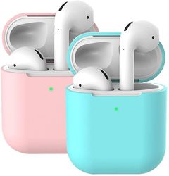 AIR 2X etui til AirPods etui cover skins (AirPods 2 PinkMint grøn)